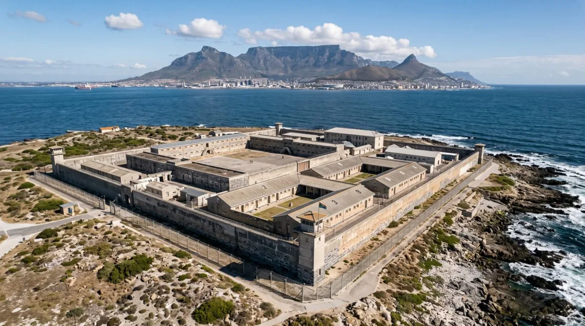 Robben Island conserva marcas de séculos de ocupação em mais de 700 locais