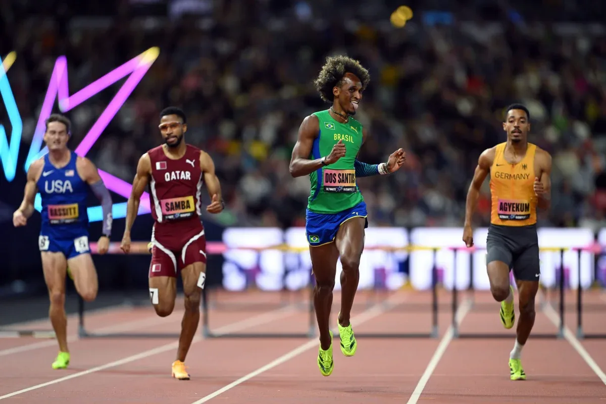 Alison dos Santos e Matheus Lima avançam à decisão dos 400 m com barreiras