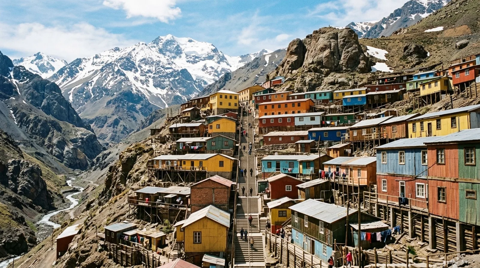 Sewell: a cidade chilena construída em escadarias sobre uma mina de cobre