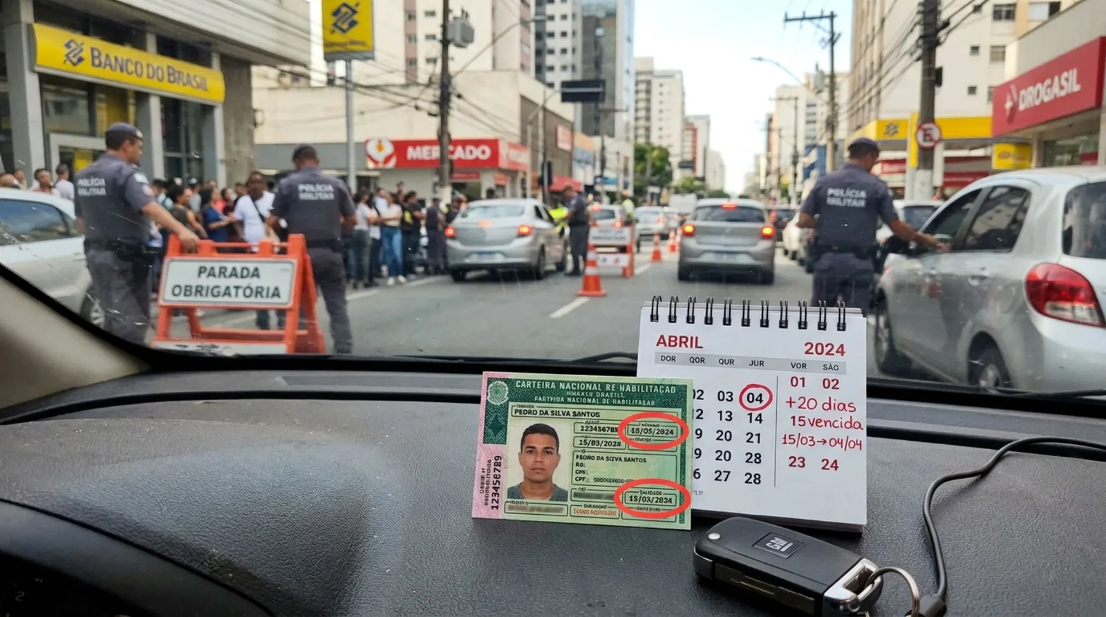 CNH vencida: tolerância de 30 dias e penalidade começa no 31º