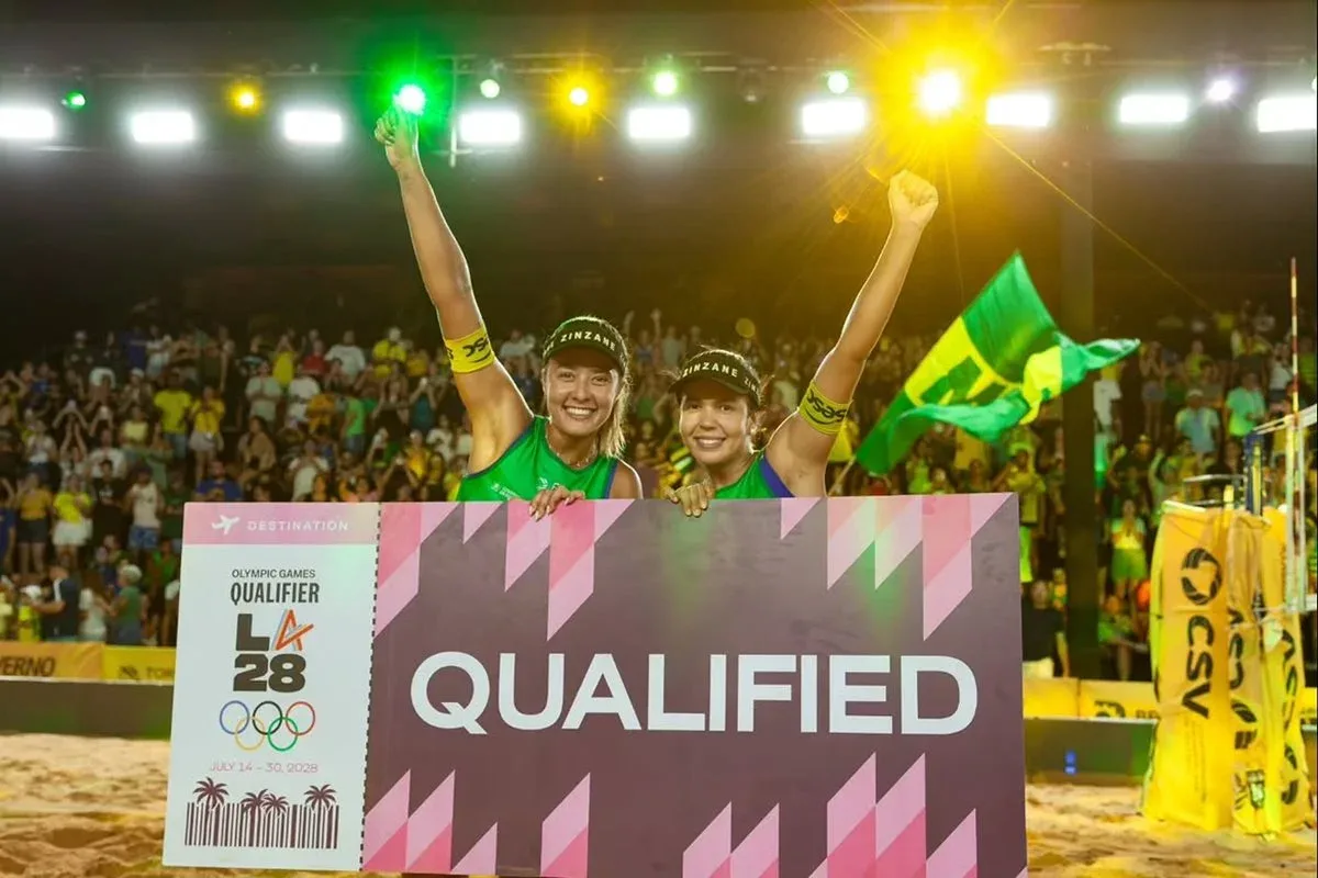 Brasil conquista vagas olímpicas no vôlei de praia para Los Angeles 2028