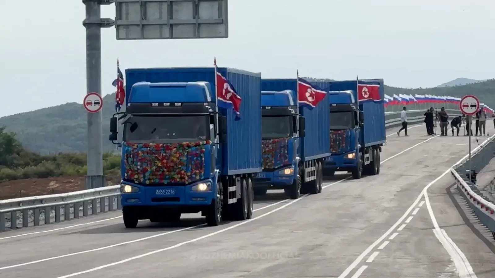 Rússia e Coreia do Norte inauguram primeira ponte rodoviária entre os países