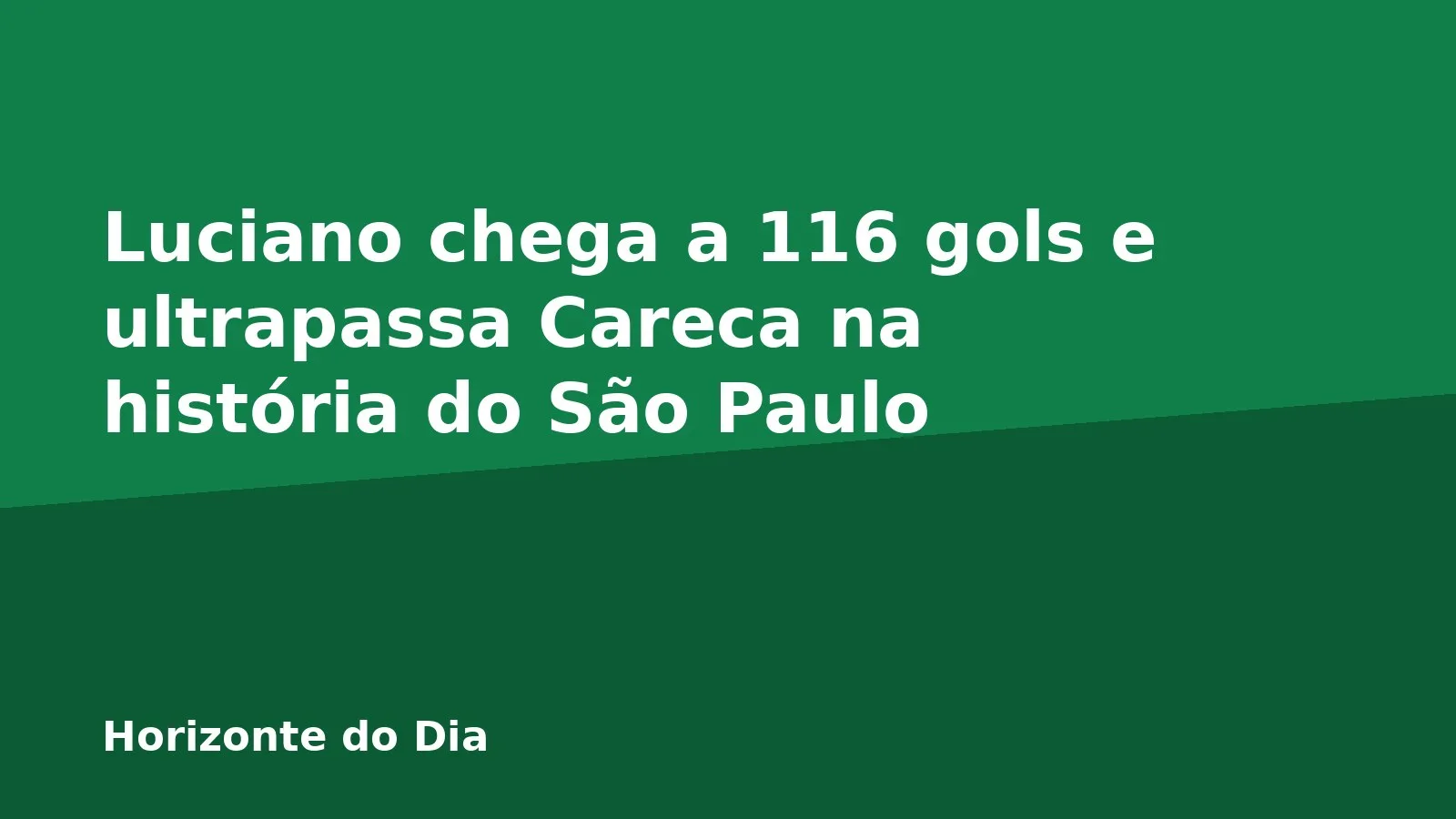 Luciano chega a 116 gols e ultrapassa Careca na história do São Paulo
