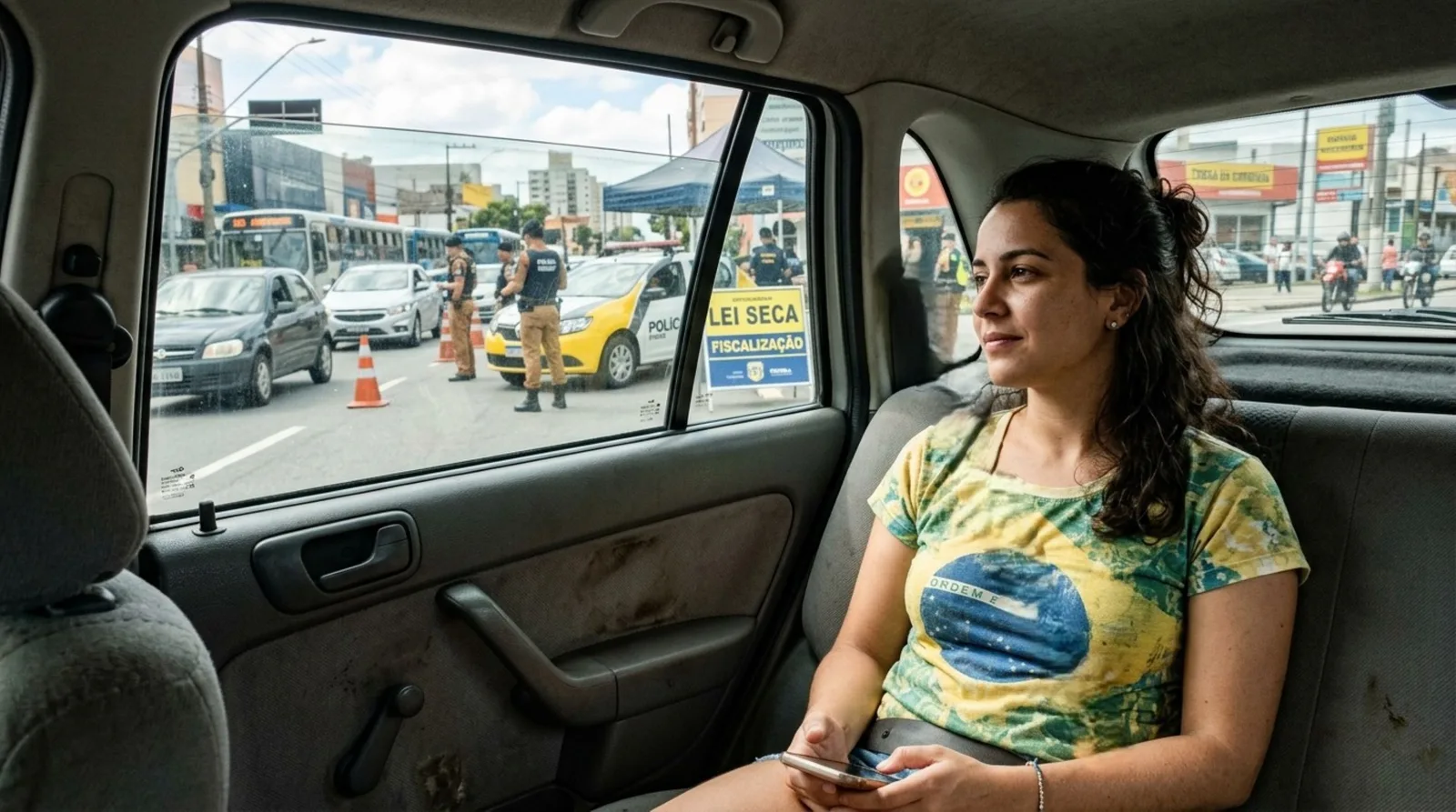 Cinto no banco traseiro é obrigatório e pode gerar multa ao motorista