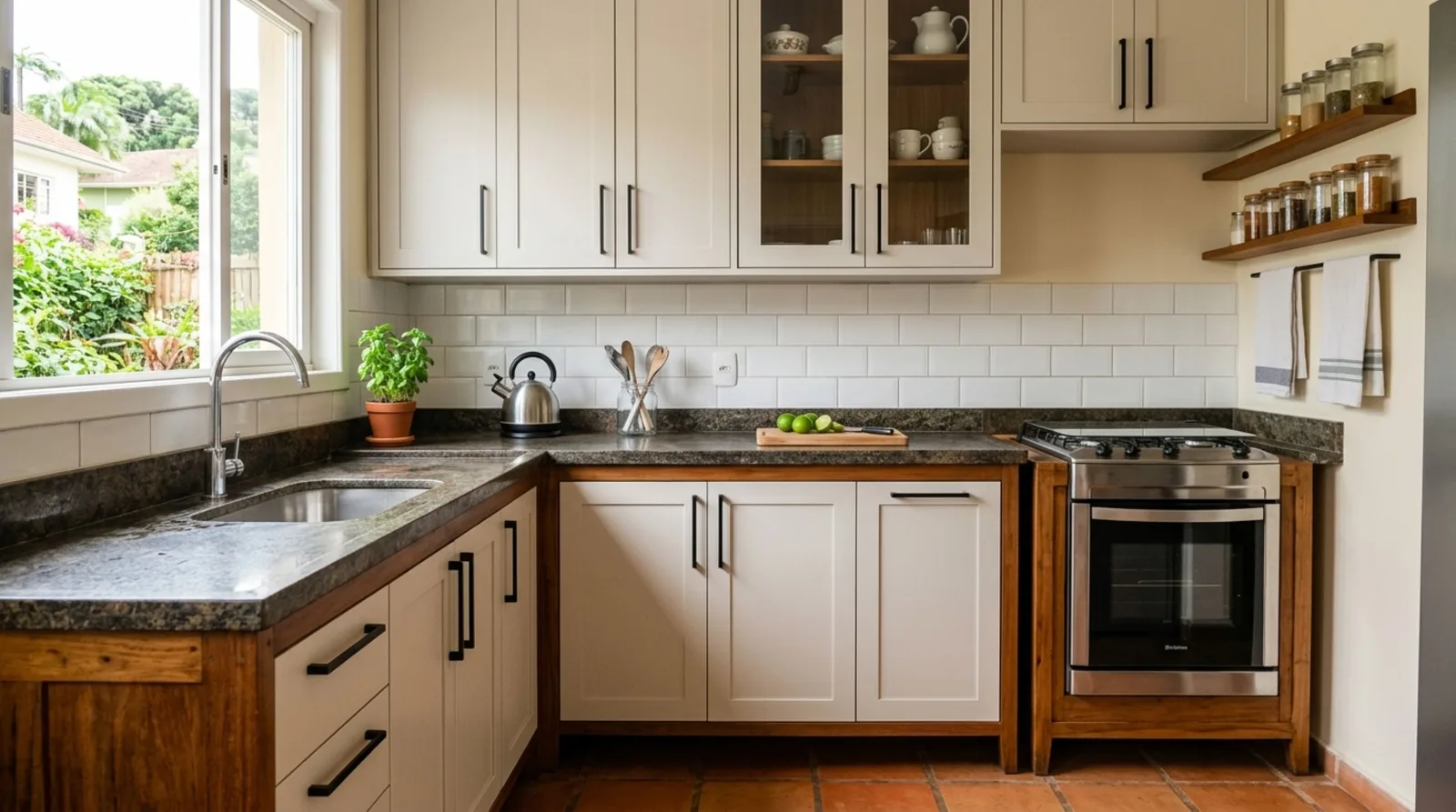 Como atualizar os armários da cozinha sem trocar a marcenaria