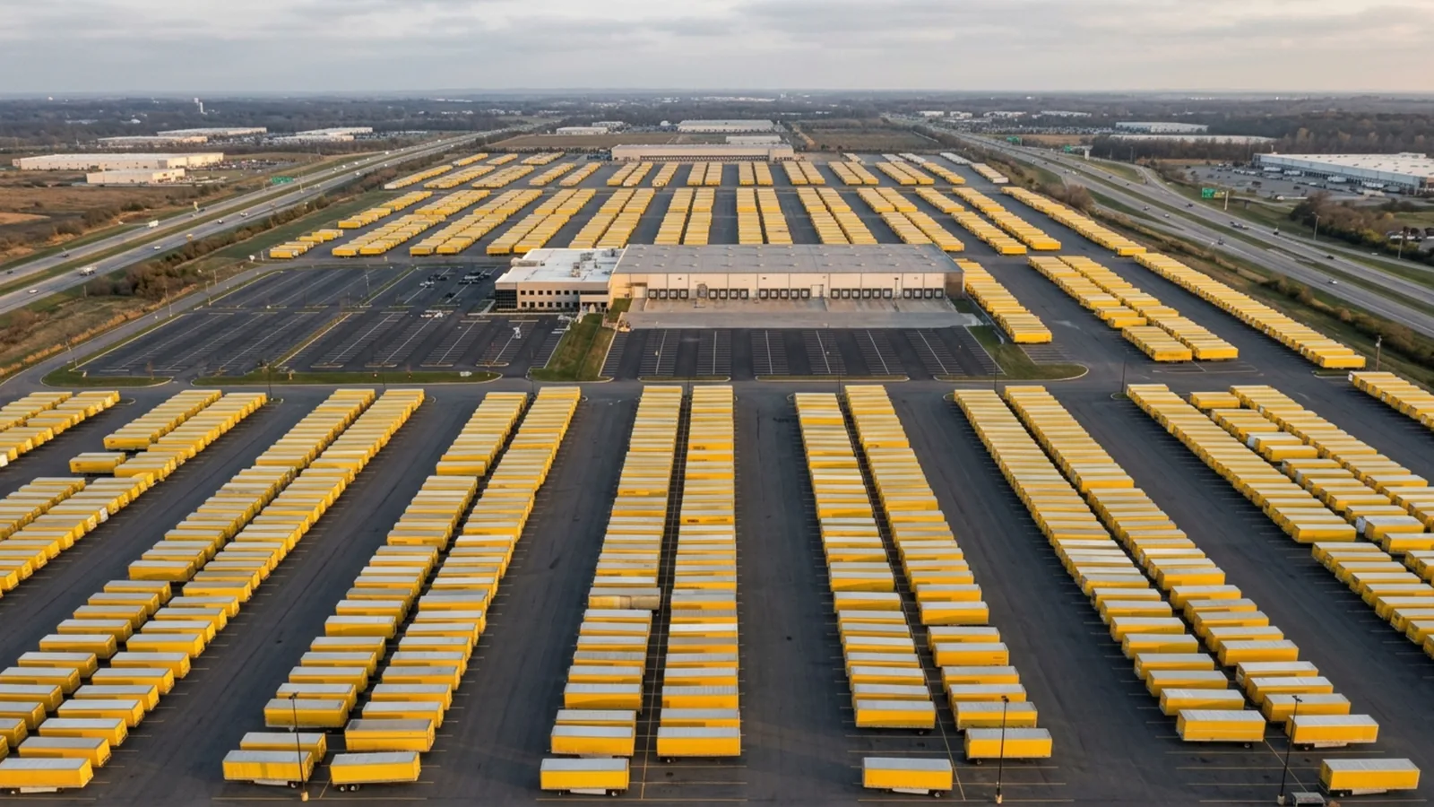 Falência da Yellow leva ativos a leilão após paralisação nos EUA