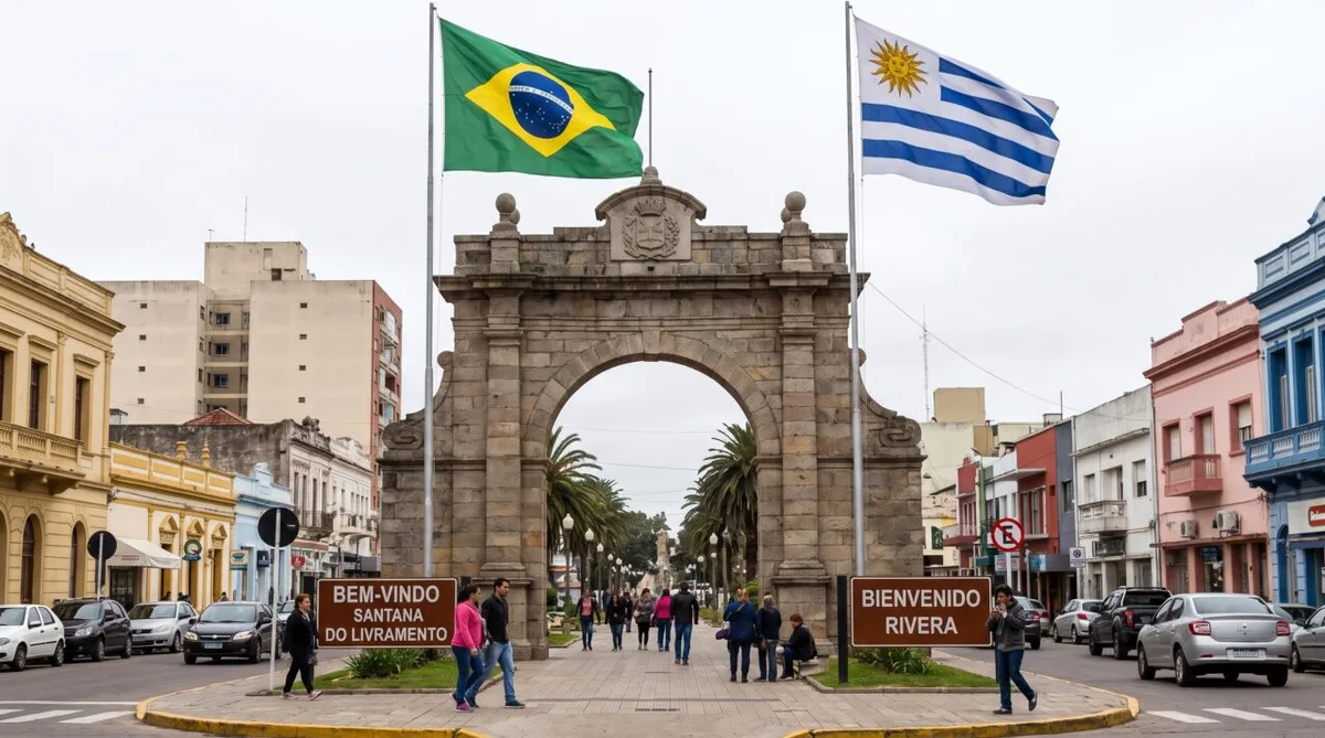Santana do Livramento integra Brasil e Uruguai em uma mesma praça