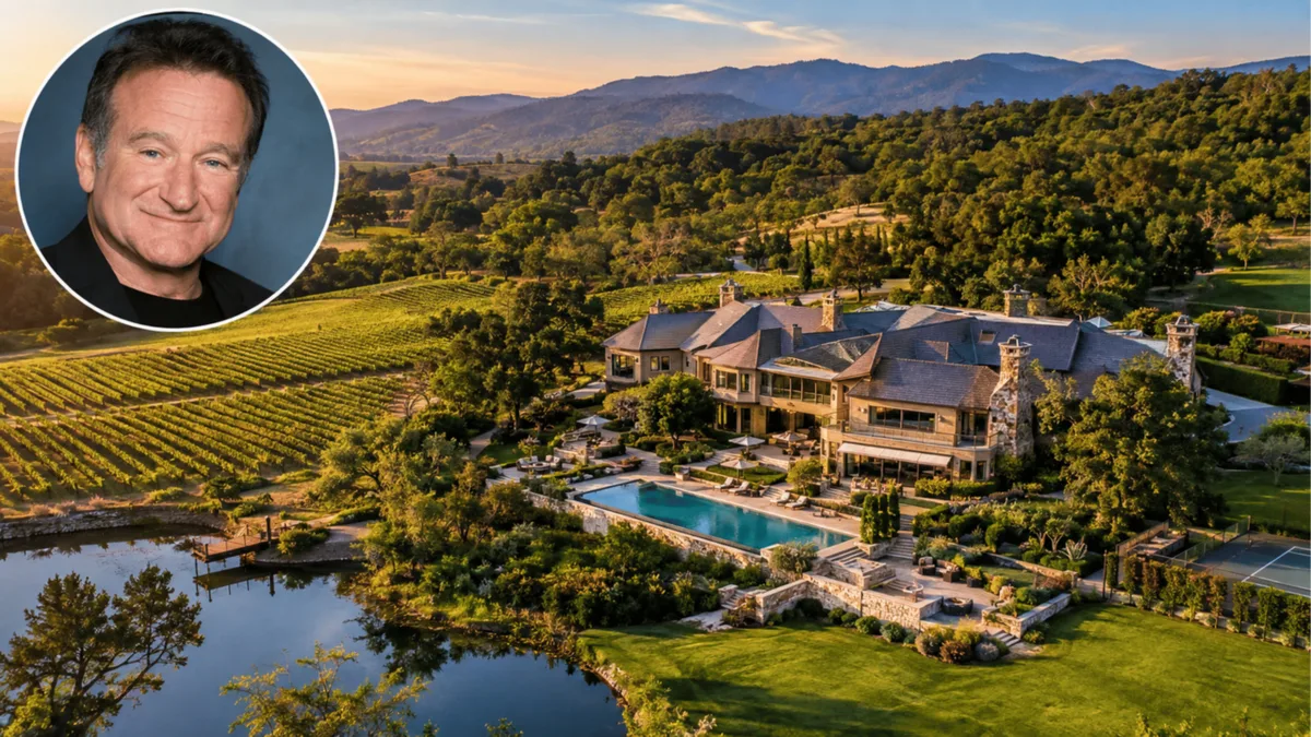 Villa Sorriso, de Robin Williams, é vendida por US$ 18,1 milhões em Napa