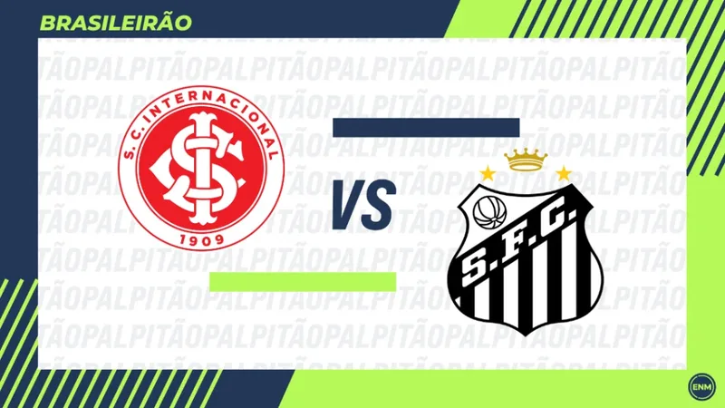 Internacional e Santos duelam pela 26ª rodada do Brasileiro no Beira-Rio