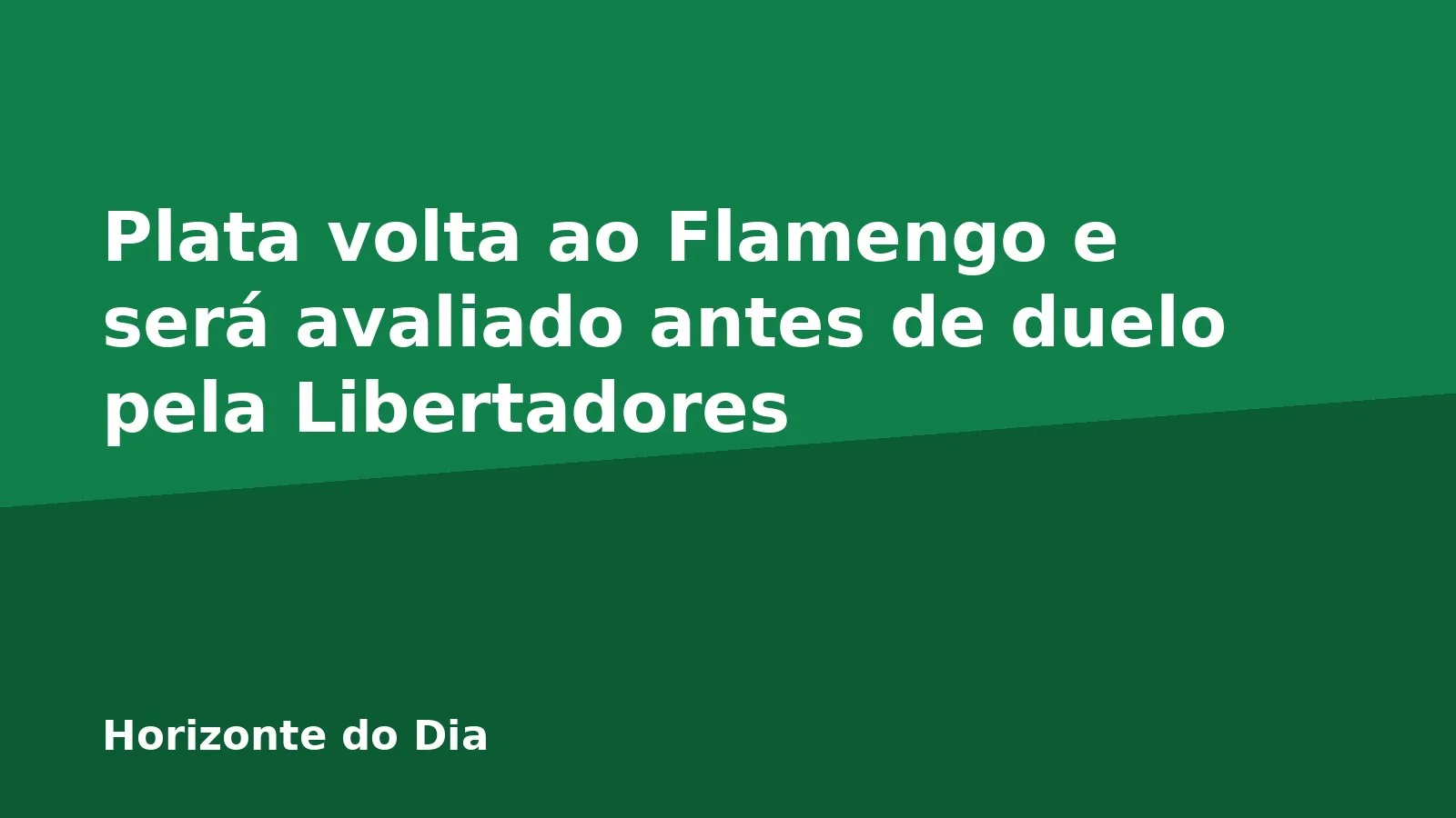 Plata volta ao Flamengo e será avaliado antes de duelo pela Libertadores