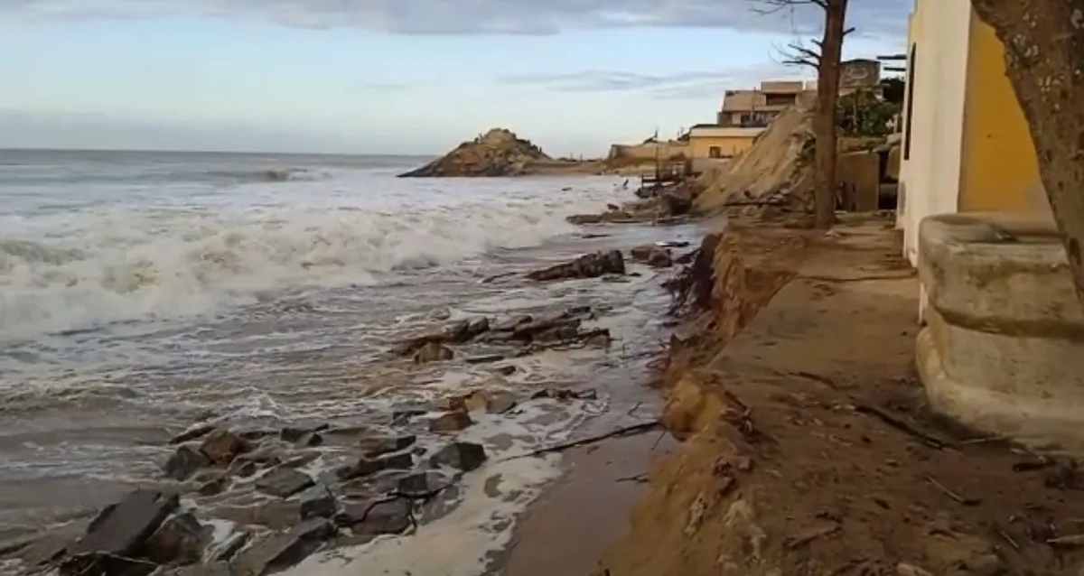 Erosão muda Atafona e ameaça casas, infraestrutura e atividade pesqueira