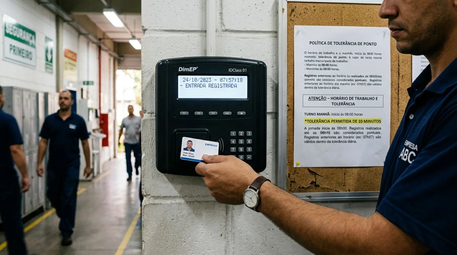 Tolerância no ponto tem limite diário e não cobre trabalho antecipado