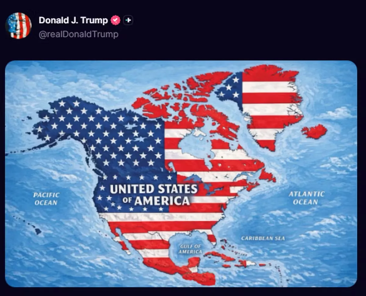 Islândia chama embaixador dos EUA para explicar mapa publicado por Trump