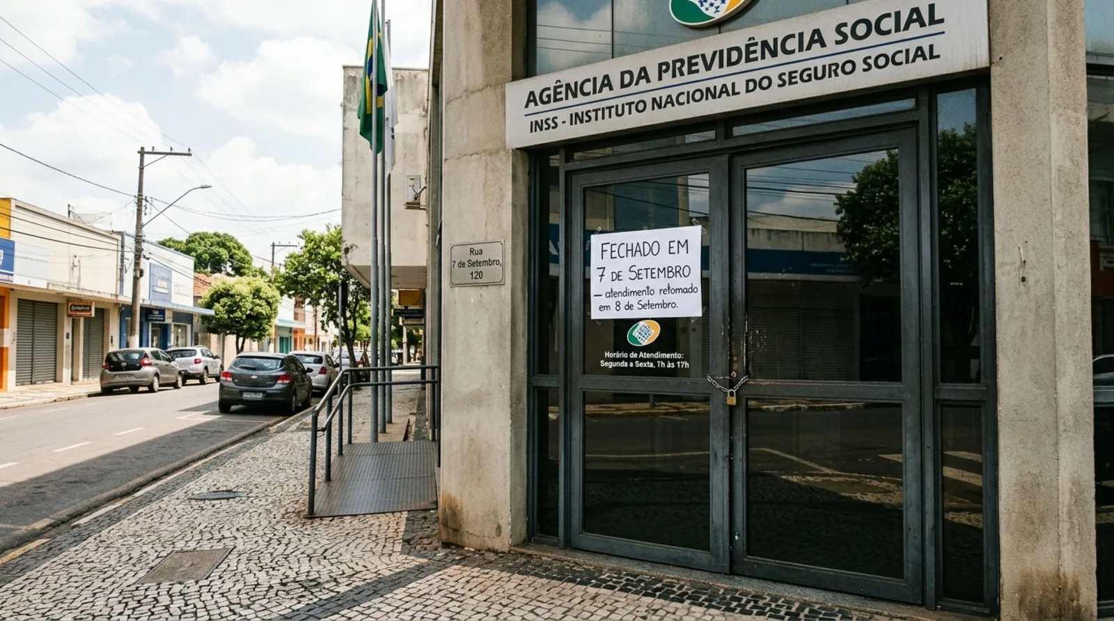 INSS suspende atendimento presencial no feriado de 7 de setembro