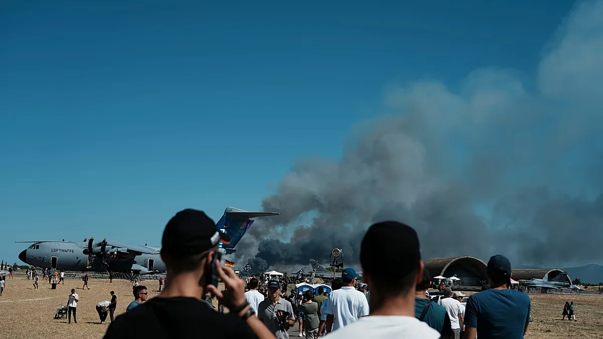 Força Aérea grega investiga queda de F-4 durante apresentação em Tanagra